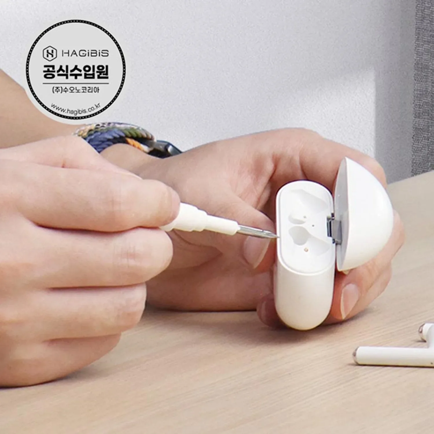 하기비스 무선이어폰 청소 키트 CP01 — 국내 판매명 「하기비스 아이폰 에어팟1 2 3 블루투스 이어폰 다기능 청소키트」, 정확한 모델번호 CP01